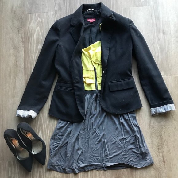 Zipper Front Color Block Dress - Picture 2 of 3